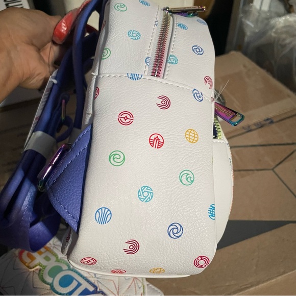 Loungefly Walt Disney EPCOT 40th Anniversary Backpack & Wallet Bundle Set NWT - Picture 9 of 15